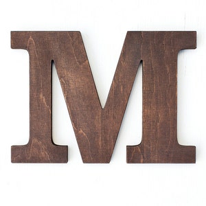 Letrero de madera rústico personalizado con letras: decoración de pared personalizada para galerías, guarderías, casas de campo y regalos