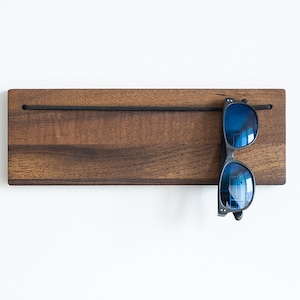 Wooden Sunglasses Holder - Large Glasses Display for Entryway And Small Space