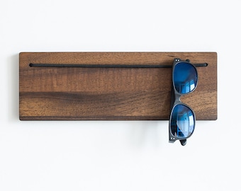 Wooden Sunglasses Holder - Large Glasses Display for Entryway And Small Space