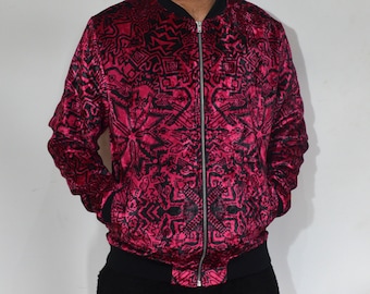 TAPT Magenta Nagual Bomber Jacket