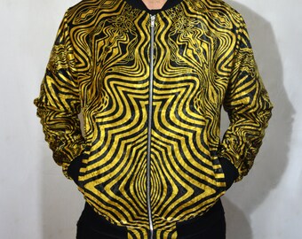 TAPT Gold Optopuss Bomber Jacket