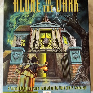 Alone In The Dark game box.  I Motion, MS-DOS.