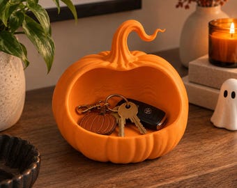 Pumpkin Catchall Tray, Halloween Entryway Organizer, Fall Decor, Key Holder, Spooky Home Accent