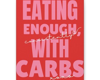 Eating Enough Consistently With Carbs Canvas