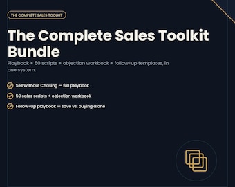 Complete Sales Toolkit Bundle – Playbook, Scripts & Workbook PDF