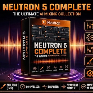 Neutron 5 Complete VST Plugin | Professional AI Audio Mixing & Mastering Suite | EQ, Compressor
