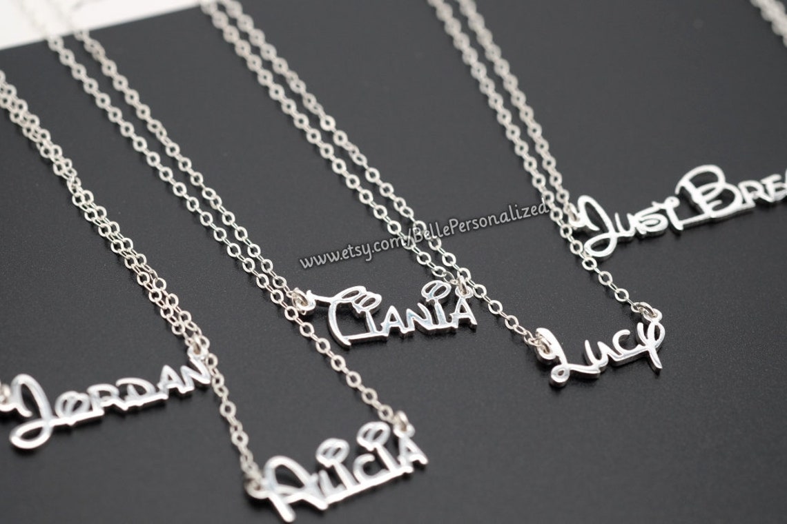 Personalized Name Necklace Customized Your Name Jewelry Etsy