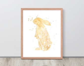 Nursery Wall Art | Bunny Art | Kid's Room Decor | Nursery Wall Art | Kids Room | Rabbit