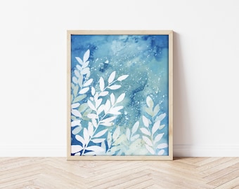 Botanical Art Print | Plant Art | Flower Wall Art | Room Decor | Abstract Art Print