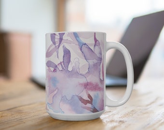 Flowers Coffee Mug | Boho Floral Mug | Pastel Floral Nature Mug | Botanical Tea Cup | Flower Garden Lover | Gift for Her