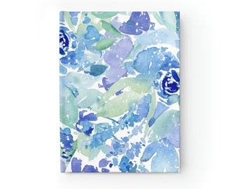 Floral Hardback Journal | Watercolor Flower Notebook | Flowers Notebook | Bible Journaling