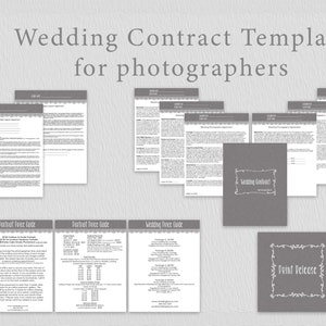 Photography Business Forms Contracts