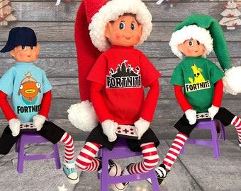 Elf Gaming Tshirts for Popular 12 inch Christmas Elf Dolls