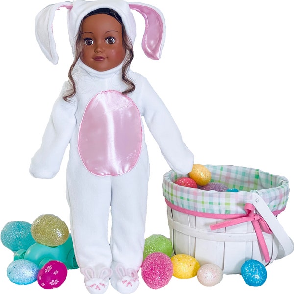 Digital Sewing AG Bunny Pajamas PDF Easter Sewing Pattern for 18 inch Doll Clothes Fits Dolls Similar to American Girl and Others