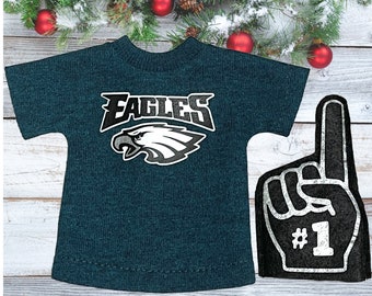 Elf Football Tshirt and Fan Hand for popular 12 inch Christmas Elf Dolls, Doll Clothes
