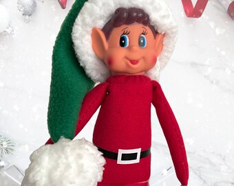 Green Santa Hat for popular 12 inch Christmas Elf Dolls