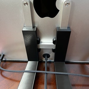 Usermac Apple Studio Display VESA Stand, Bespoke, Desk Level Usermac Apple Studio Display VESA Stand, Bespoke, Desk Level