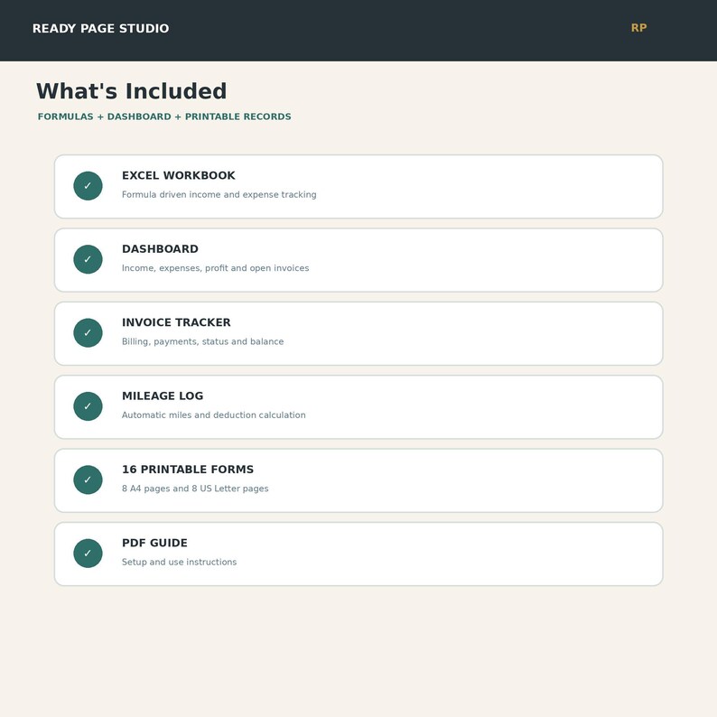 Small Business Bookkeeping Bundle, Income Expense Tracker, Invoice Log ...