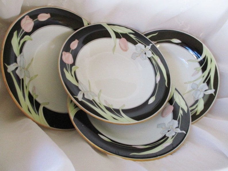 Wedding China Vintage China Set of 4 included Very good China Galore TWO sets available Fairfield Vanessa Coupe Soup bowls