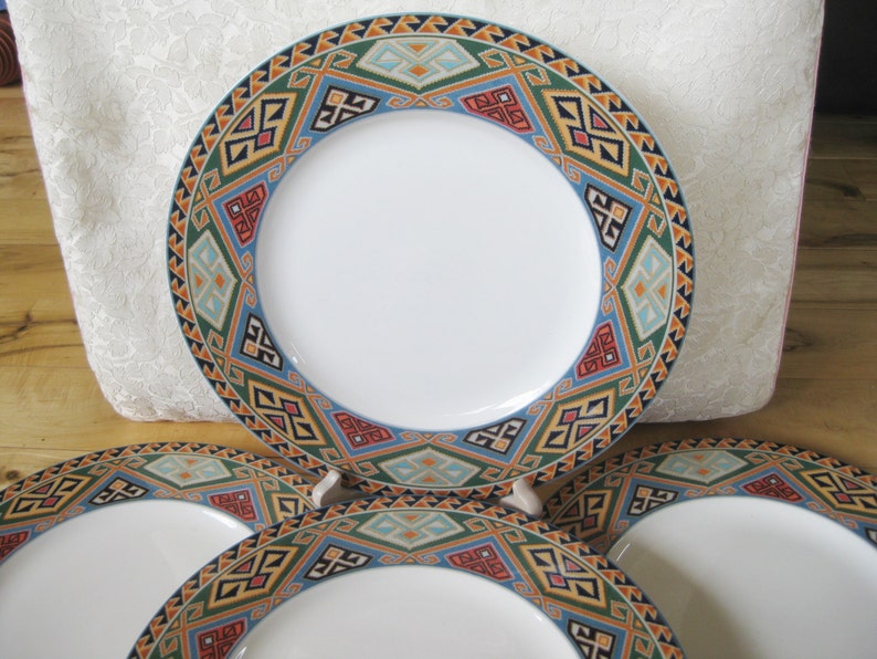 Christopher Stuart Brea Fine China Salad Plates Set of 4 Very good Rare and beautiful TWO sets of 4 available