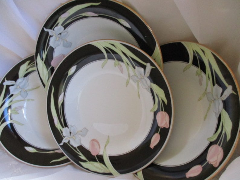 Wedding China Vintage China Set of 4 included Very good China Galore TWO sets available Fairfield Vanessa Coupe Soup bowls