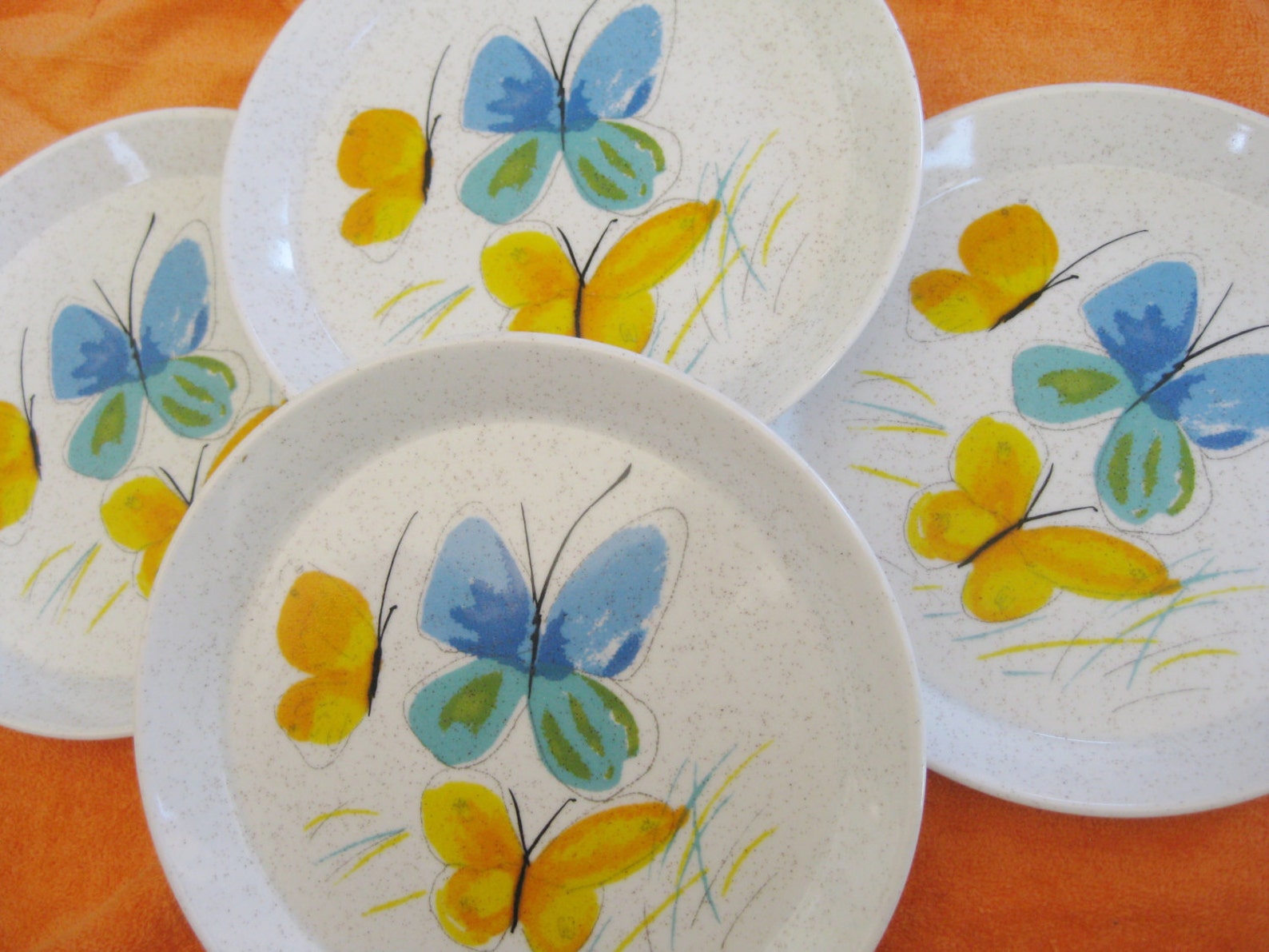 Mikasa Butterfly Flights of Fancy Salad Plates 4 Included Very Etsy