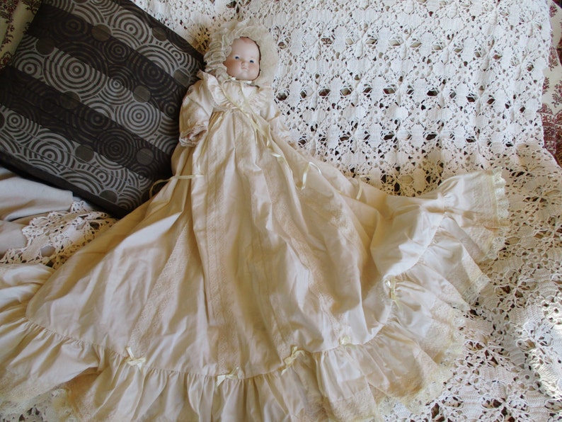 Porcelain Baby doll Long handcrafted christening or Etsy