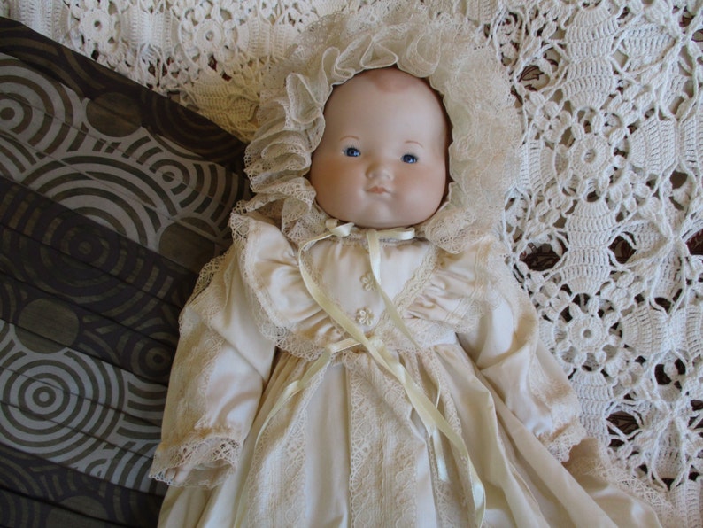 Porcelain Baby doll Long handcrafted christening or Etsy