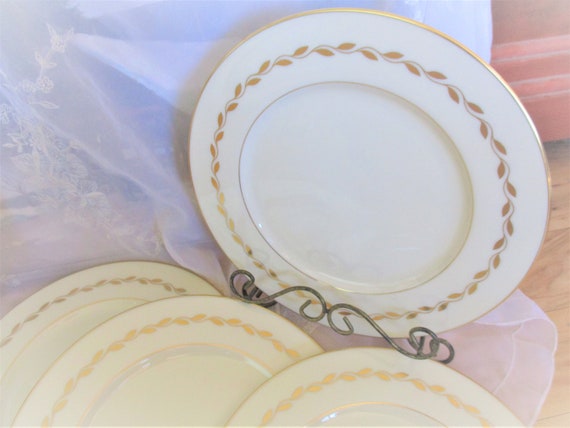 Oxford by Lenox /"SPECIAL/" Gold Trim China ~ Set of 2 ~ Dinner Plates ~ 10 3//4/"