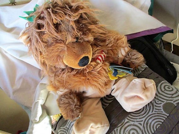 cowardly lion stuffed animal