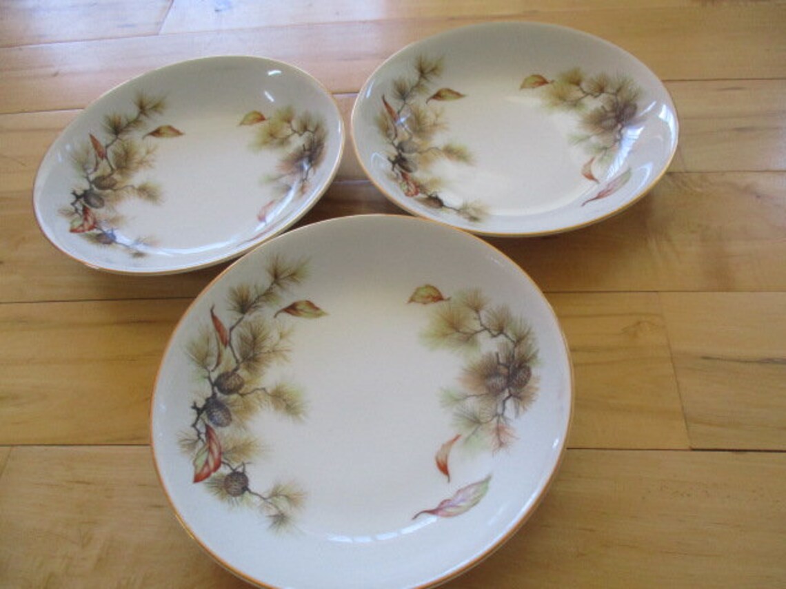 Vintage Ornate Kyoto Pines Fruit Berry Bowls Set of THREE Etsy