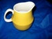 Mikasa Cerastone Stoneware Yellow Creamer White interior. Very good 