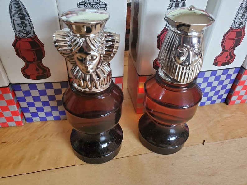1970s Avon Mens Cologne Chess Set 32 pieces Full Set Etsy