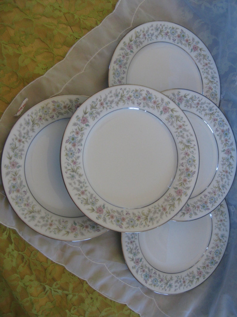 Noritake Blythe Bread Dessert Plates Set of 5 Good to very Etsy