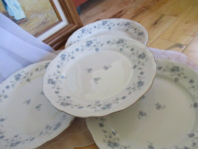 haviland blue garland Johann Haviland Blue Garland Dinner plates Blue garland Mother/'s day China Galore Set of 4,Like new