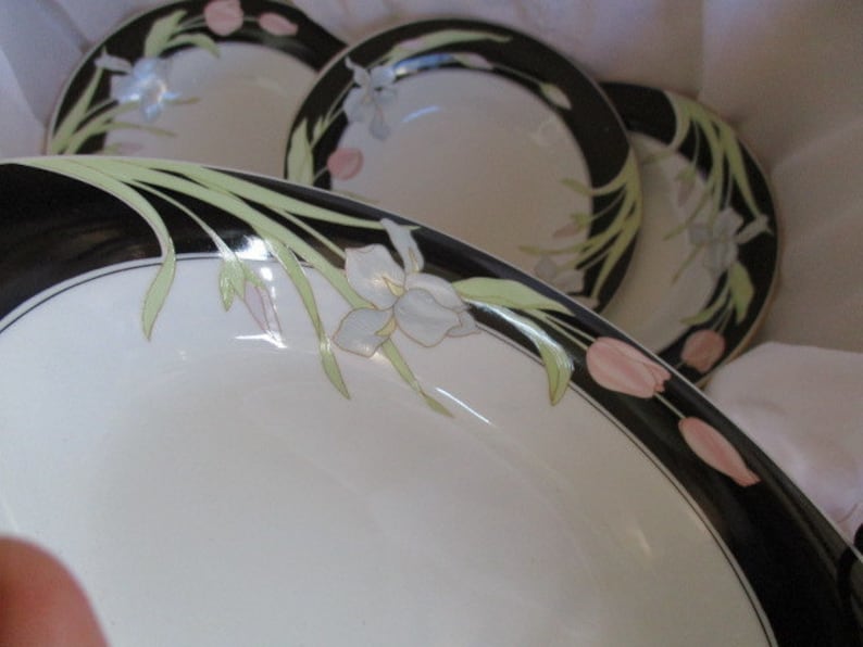 Wedding China Vintage China Set of 4 included Very good China Galore TWO sets available Fairfield Vanessa Coupe Soup bowls