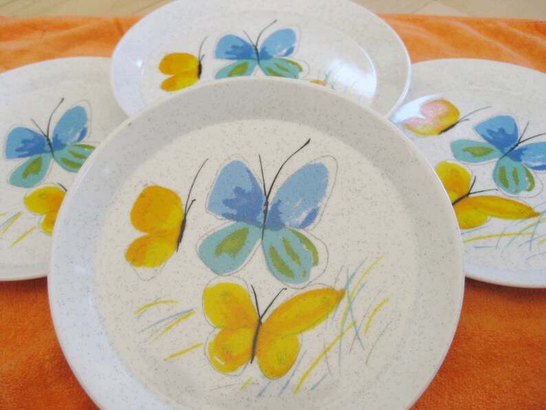Mikasa Butterfly Flights of Fancy Salad Plates 4 Included Very Etsy