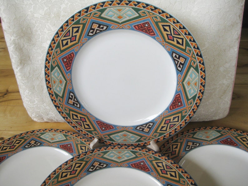 Christopher Stuart Brea Fine China Salad Plates Set of 4 Very good Rare and beautiful TWO sets of 4 available