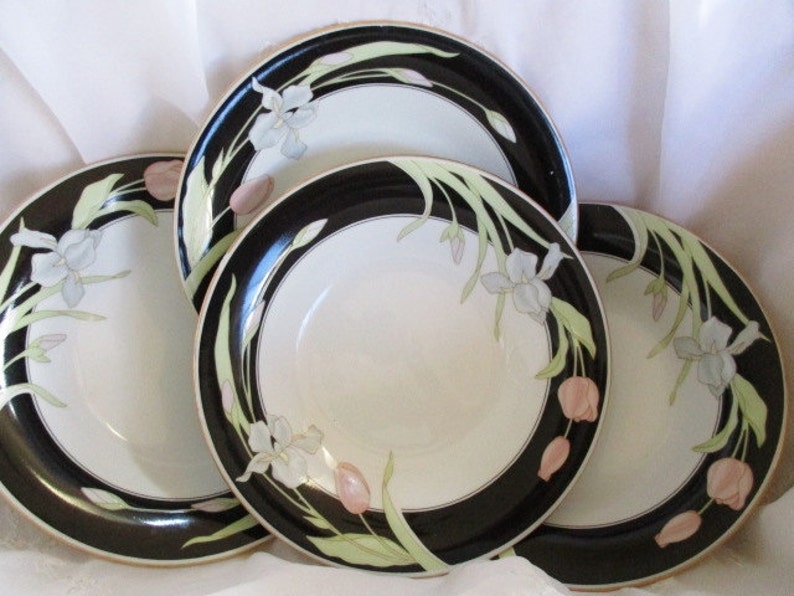 Wedding China Vintage China Set of 4 included Very good China Galore TWO sets available Fairfield Vanessa Coupe Soup bowls
