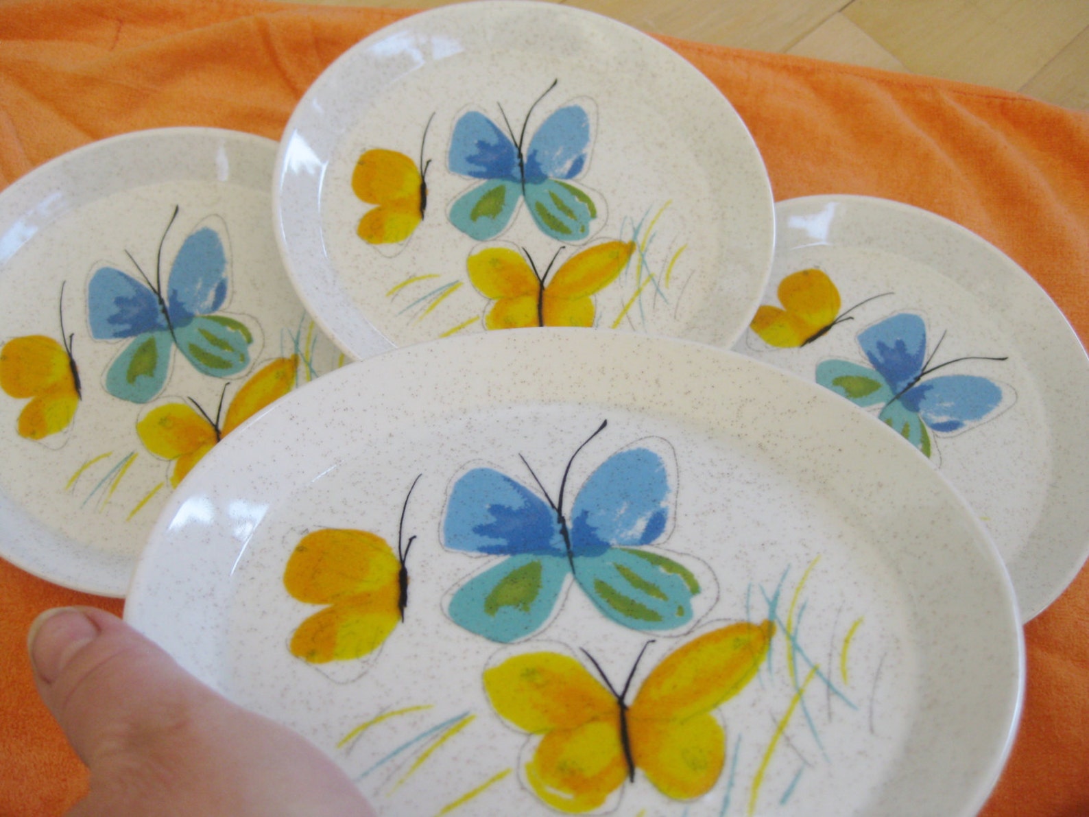 Mikasa Butterfly Flights of Fancy Salad Plates 4 Included Very Etsy