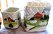 1982 Otagiri Handpainted Quilted Farm Scene Set of TWO items GREAT 