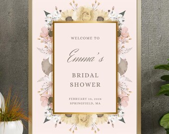 Bridal Shower Welcome Sign Template Welcome To Our Wedding Welcome Sign Bridal Brunch Welcome Wedding Sign Template Wedding Signage