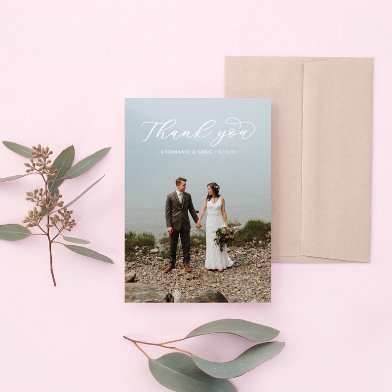 Thank You Cards Wedding Thank You Cards Printable Thank You Cards Personalized DIY Thank You Cards Template