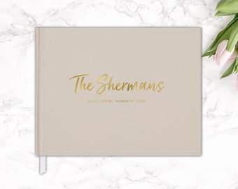 Guest Book Wedding Guest Book Custom Guestbook Wedding Alternative Sign In Book Wedding Gift for Couple
