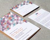Wedding Invitations Modern Geometric