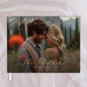 Wedding Guest Book Photo Wedding Guestbook Custom Guest Book Wedding Gift Personalized Guestbook Polaroid Wedding Guest Book Alternative