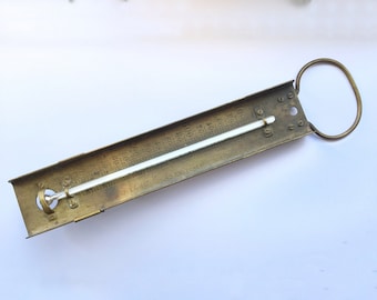 Antique brass cooking thermometer jam confectionery  J Long Eastcheap