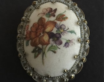 Western Germany Flower Brooch