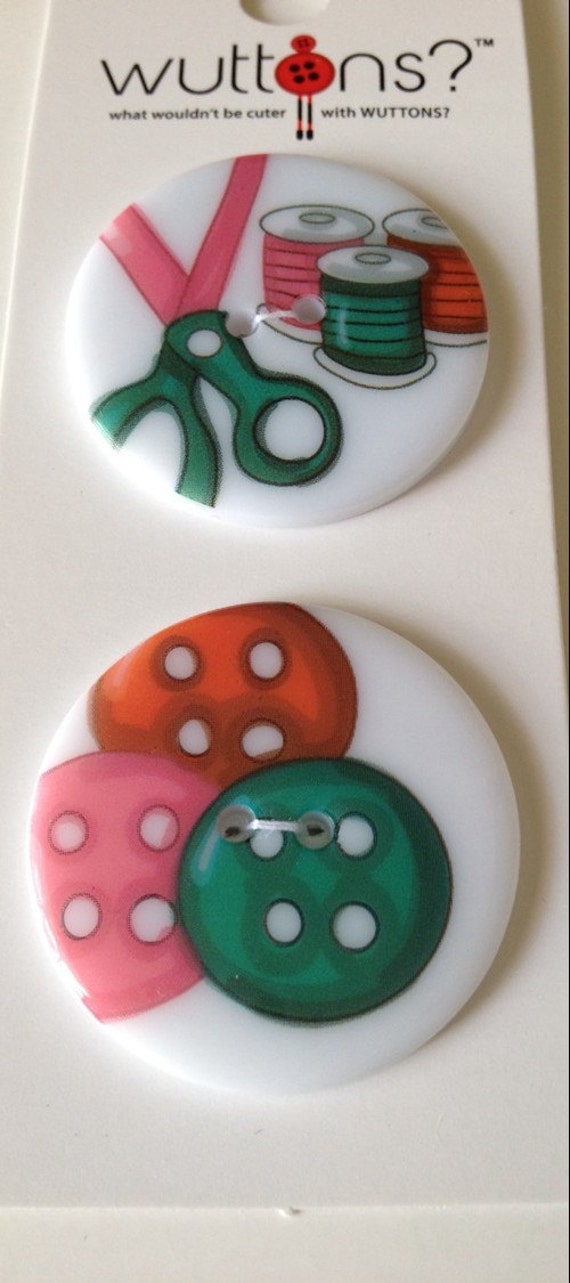 sewing themed buttons