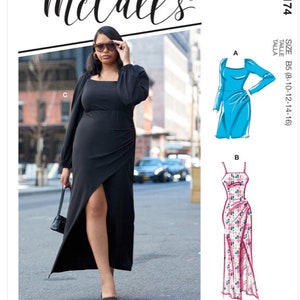 Women’s Dresses Sewing Pattern McCall’s M8174 Sizes 26W-32W New and Uncut Pattern